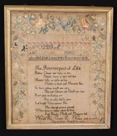 Sampler 1823 Charlestown, MA