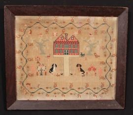 Folky School girl Sampler