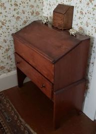 Pine slant front desk