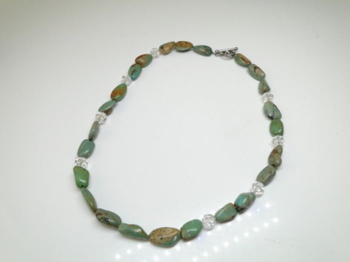 925 Silver and Royston Turquoise Necklace