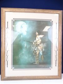 Framed Matted Signed Limited Edition Indian
