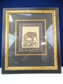 Framed Elephant Printing