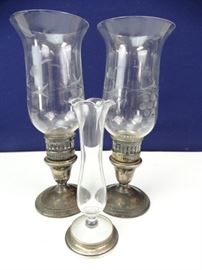 Sterling Silver Candle Set
