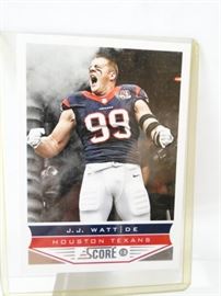 J.J. Watt Houston Texan Silver Score Stat Card