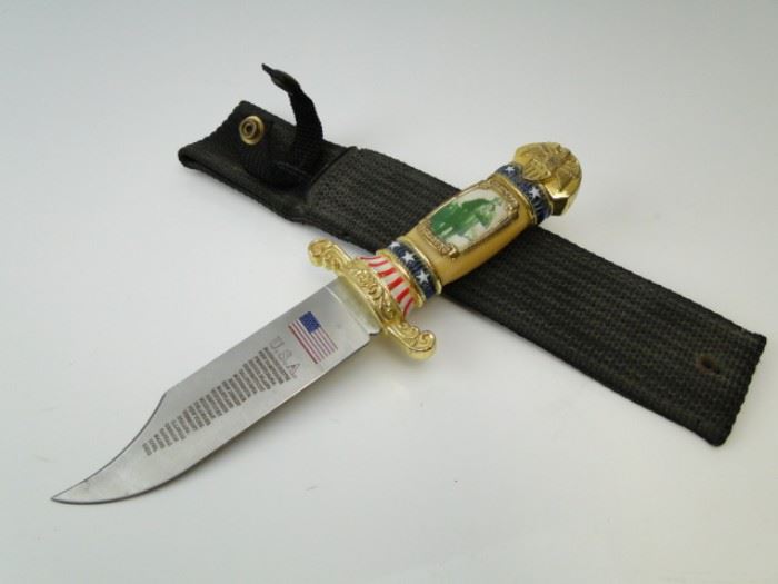 Siege of Vicksburg Patriotic Engraved Dagger Sheath