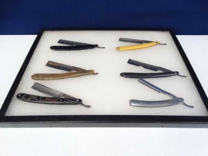 VintageAntique Razors in Display
