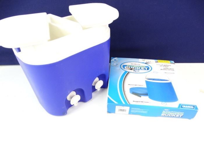 Water Cooler and Collapsible Bucket