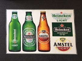 Heineken / Amstel Light Poster, 5' X 7'