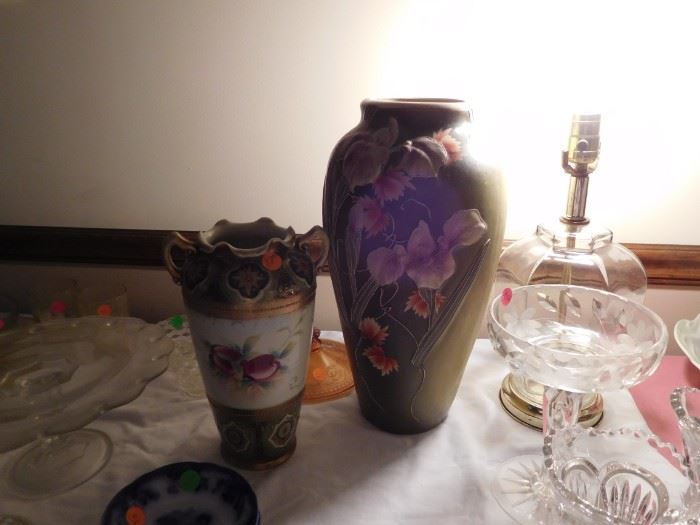 austria  and  nippon  vases
