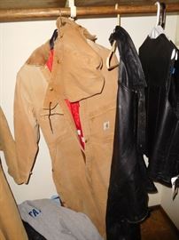 leather  cycle  clothes  and  work  jumpsuit