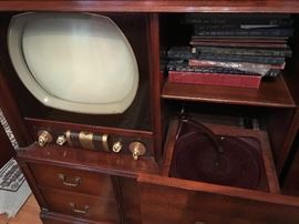 Inside of entertainment center