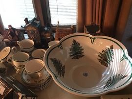 Rare Spode Christmas Punch Bowl