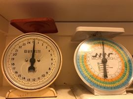 Old functional pieces like these scales