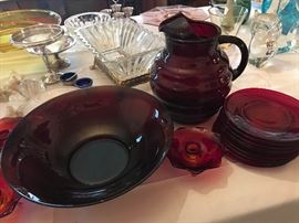 Cranberry art glass