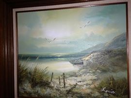 Seaside framed art