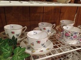 Cups and saucers