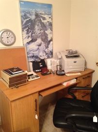 Computer desk and office chair