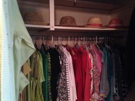 Variety of clothes and hats