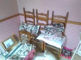 3 cane chairs (2 damaged, 1 great shape) $40 for all