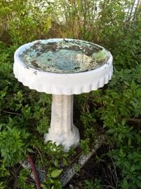 Another concrete bird bath $30