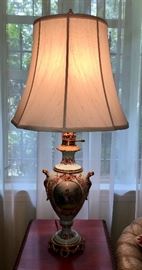 Pair of Victorian table lamps from England