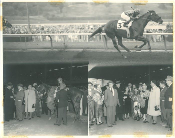 LOT #7060 - 1958 SANTA ANITA SILKY SULLIVAN TROPHY, 14KT