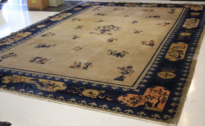 LOT #7133 - EARLY CHINESE ROOMSIZE CARPET, 122" X 186" 