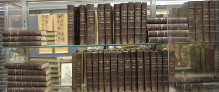 LOT #7323 - VOLTAIRE, COMPLETE WORKS (77) VOLUME SET, 19TH C.