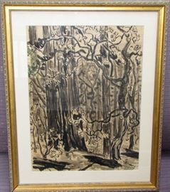 LOT #7614 - HERMAN OLIVER ALBRIGHT (1876-1944), INK ON PAPER
