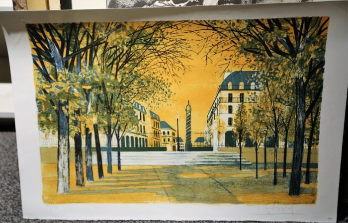 LOT #7657 - YVES GANNE (FRENCH, B. 1931), SIGNED LITHOGRAPH   *** multiple lots by this artist! ***