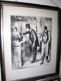 LOT #7773 - HONORE DAUMIER (1808-1879), FRAMED LITHOGRAPH
