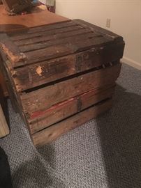 ANTIQUE CRATE/BOXES
I think old beer crates 