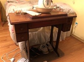 Antique Sewing Machine Cabinet (No Machine)