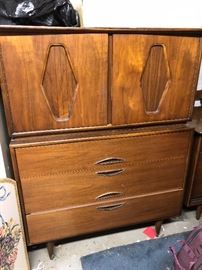 Mid Century Modern Danish Tall / Gentleman's Chest