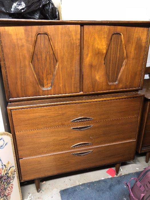 Mid Century Modern Danish Tall / Gentleman's Chest