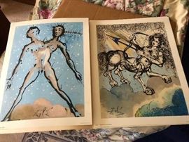 Zodiac Lithographs By Dali