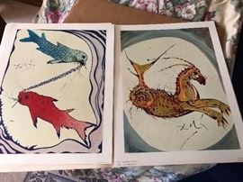 Zodiac Lithographs By Dali