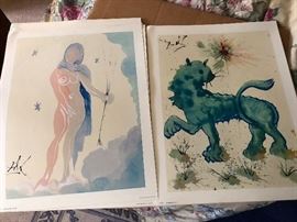 Zodiac Lithographs By Dali