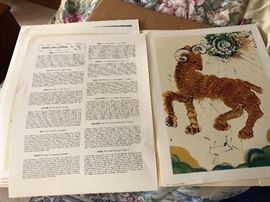 Zodiac Lithographs By Dali