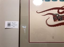 47"w x 23"h "Devilfish signed and numbered