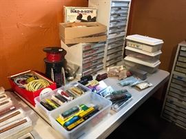 engines, cars, wire and other train parts for sale