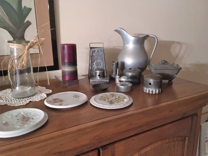pewter and misc decor
