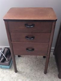vintage sewing/spool cabinet