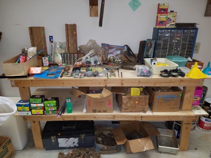 Tool chest, saw blades, and more...