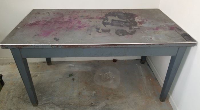 Vintage metal table