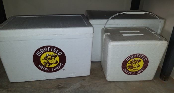 Mayfield styrofoam coolers