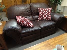 Leather Love Seat