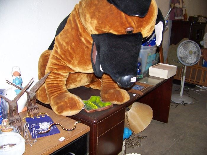 Large stuffed dog