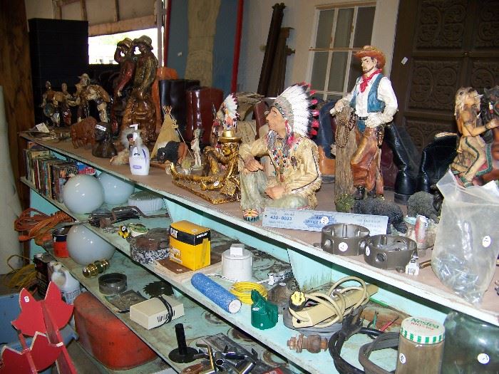Many western statues plus miscellaneous