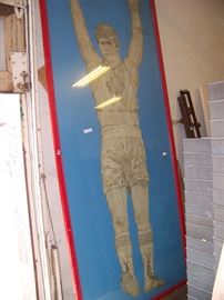 10' tall picture of Willie DeWitt. Canadian champion.